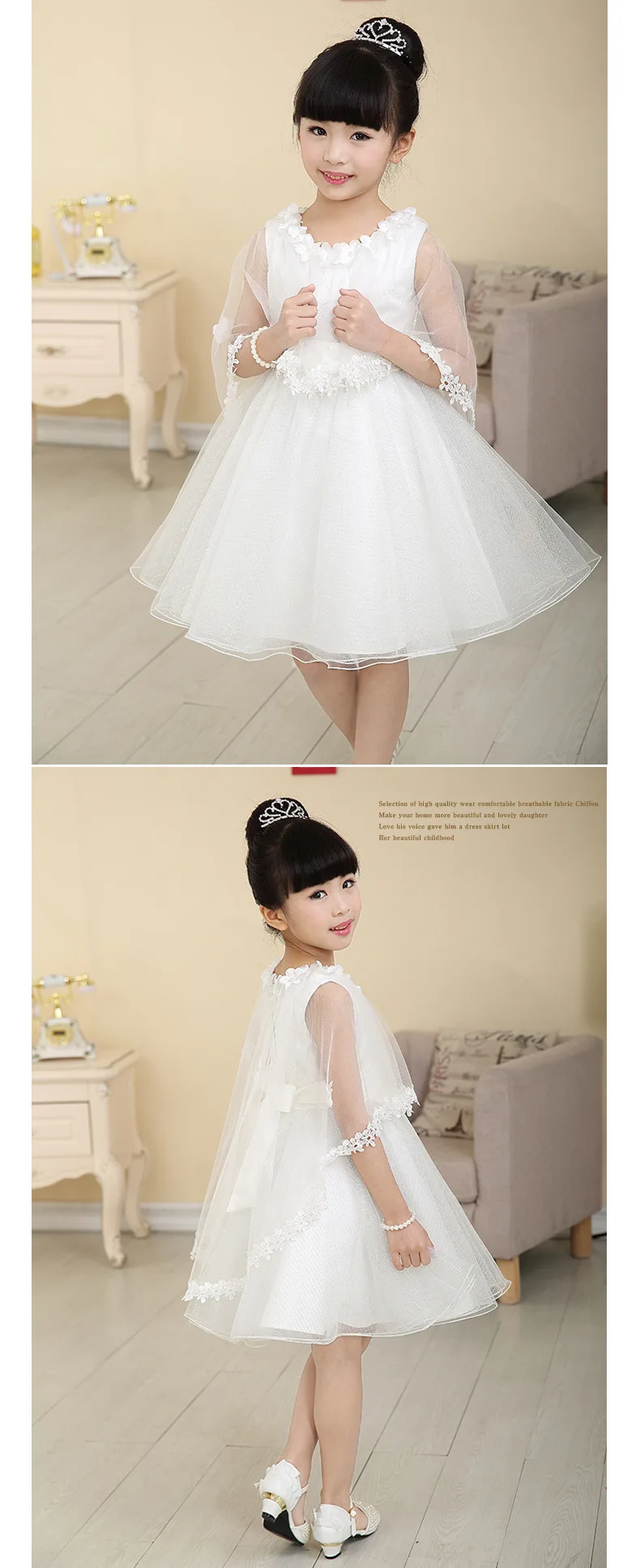 Платье принцессы для девочек в европейском и американском стиле; детское свадебное платье; платья для невесты; детское платье-пачка