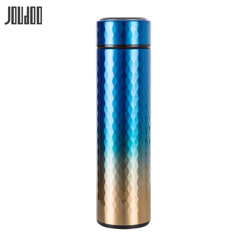 

JOUDOO Personality Fashion Gradient Thermos Cup 304 Stainless Steel Vacuum Flask Tea Mug Travel Insulation Bottle Gifts Cup