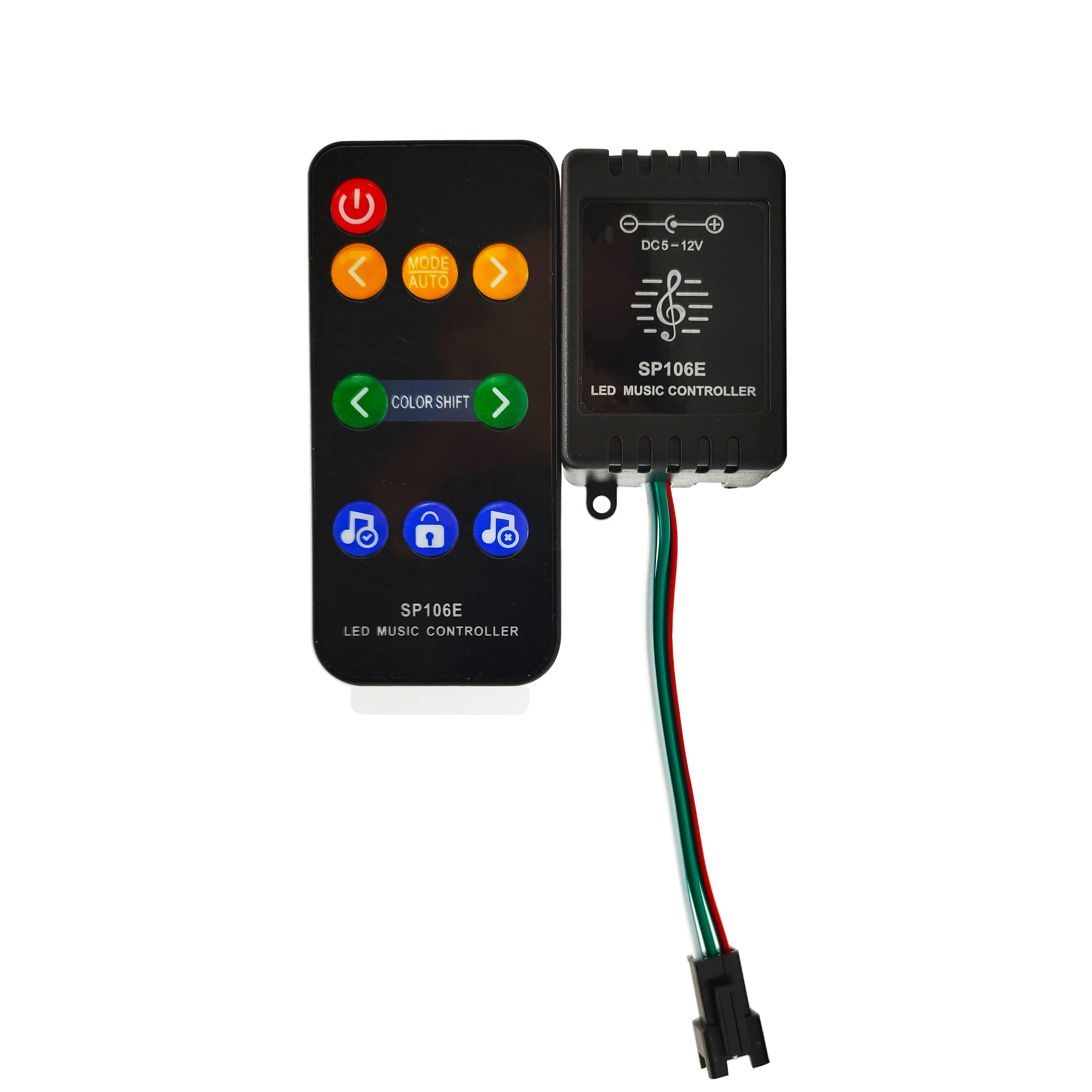 Интеллектуальный Wi Fi музыкальный Bluetooth контроллер SP106E для WS2812 SK6812 WS2811 адресная