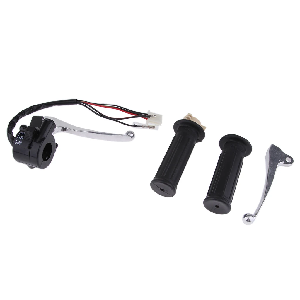 Поворот дроссельной заслонки корпус переключатель рукоятки+ тормозной рычаг комплект для Yamaha PW50