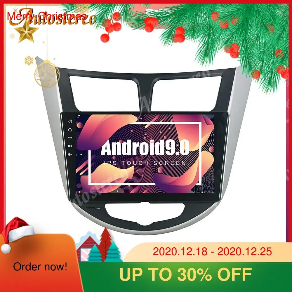 Android 9 0 64 ГБ Автомобильный GPS навигатор DVD плеер для Hyundai Accent Verna Full Touch стерео