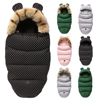 

Baby Sleeping Bag for Winter Newborn Baby Stroller Sleepsack Envelope Thick Warm Sleeping Bag Infant Baby Pushchair Footmuff