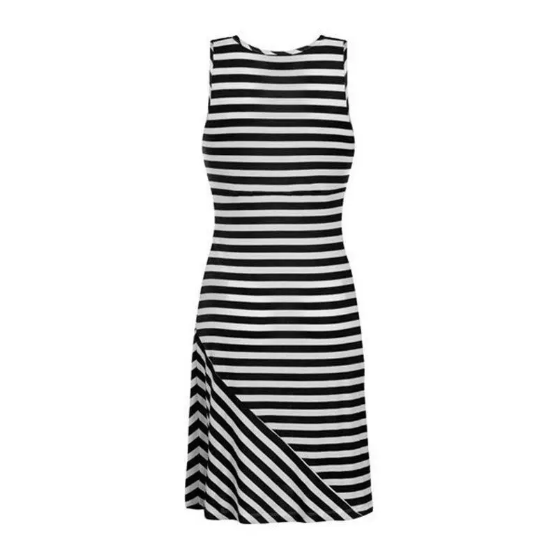 Pregnant Women Casual Breastfeeding Nursing Dress Sleeveless Loose Striped Pregnancy Maternity Long Dresses