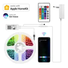 Interruptor de controle inteligente led luz tira wi fi homekit siri controle tempo escurecimento trabalho com dohome alexa casa do google