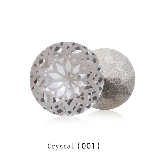 Round Rivoli Glue On Rhinestones 10mm Pointback Stones DIY Crafts Shiny Glass Strass High Quality K9 Crystals Crystal