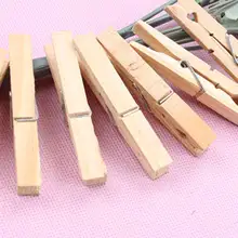 50 sztuk Mini 25mm naturalnie drewniane klipy klipy fotograficzne Clothespin DIY wesele drewniane klipy klipy kołki Dropshipping tanie i dobre opinie CN (pochodzenie) WOOD Clothes Pegs