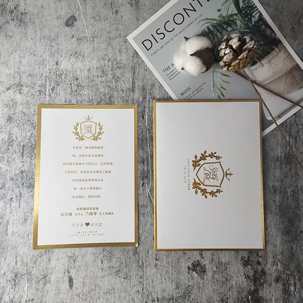  Customized transparent eternal flower acrylic net red invitation hot stamping wedding invitation cr - 4.00038E+12