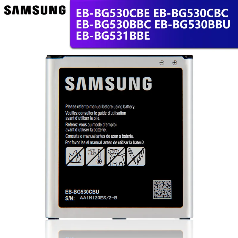 Аккумуляторная батарея Samsung EB BG530CBU/BBC BG531BBE для Galaxy Grand Prime J3 2016 G530F G531 J5 2015 G530H G530 J2
