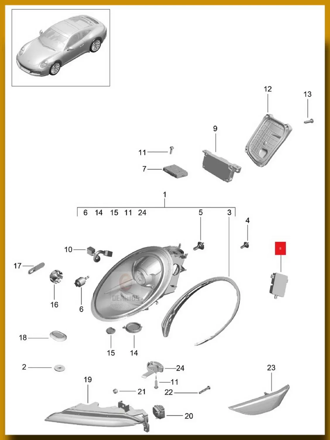 1 шт. OEMHIDS б/у D3S ксеноновый балласт 8K0941597E для 911 BK2 BN1 BN2 5G A4L Q3 A1 A3 A5 A6 A7 A8 Q5 S5 Octavia Orebo блок управления