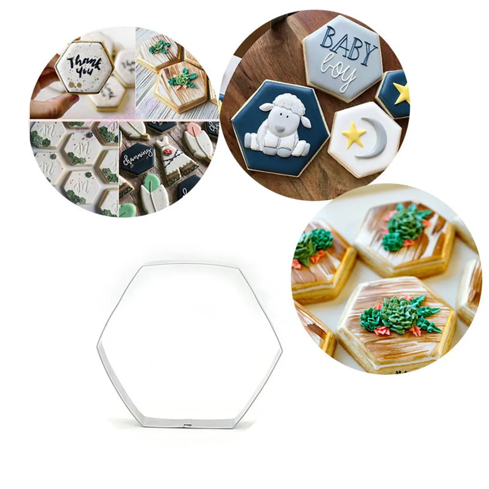 

Cookie Mold Tool Stainless Steel Hexagonal Clay Cutter Arcilla Polimerica Maket Klei Modelismo Polymorph Tools Cutters