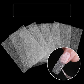 

2pcs Silk Fiberglass for Nail Extension Form Nail Building Extension Form UV Gel Acrylic Nail Art Tool Kit DIY