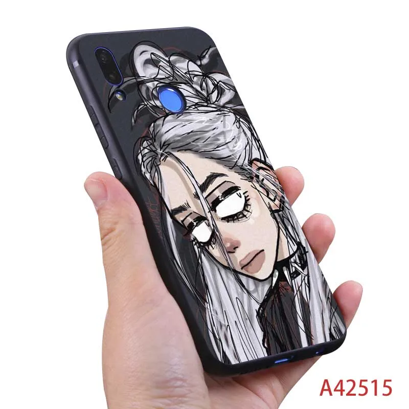 Музыкальный певец звезда Билли эйлиш чехол для Xiaomi Redmi note 7 k20 pro 7 note 5 6 4x 7a Прозрачный мягкий силиконовый чехол для телефона - Цвет: A42515