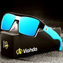 Viahda الاستقطاب النظارات الشمسية النساء الرجال العلامة التجارية تصميم إطار نظارات شمسية للرجال الموضة الكلاسيكية UV400 مربع نظارات