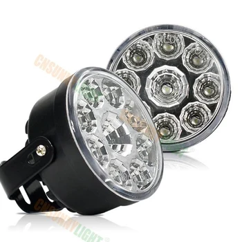 

2pce Universal Car Motorcycle Bicycle LED Light Modified Fog Lights Motorcycle Daytime Running Lights DRL