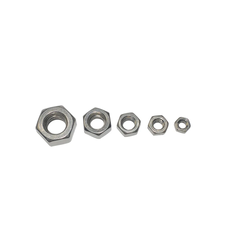 DIN934 304 нержавеющая сталь Шестигранная гайка M3 шестигранный болт оборудование 100