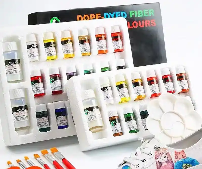 Cat Tekstil Profesional Cat Warna Akrilik Swakarya Cat Grafiti Buatan Tangan Tidak Beracun Tahan Air 12 Warna Setelan 18 Warna Cat Dengan Nomor Cat Isi Ulang Aliexpress