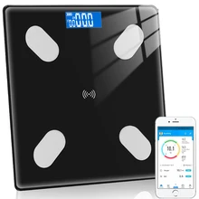 Bathroom Digital Scales Smart Electronic BMI Body Fat Scales LED Wireless Scale Balance Body Composition Weight Bluetooth Scales