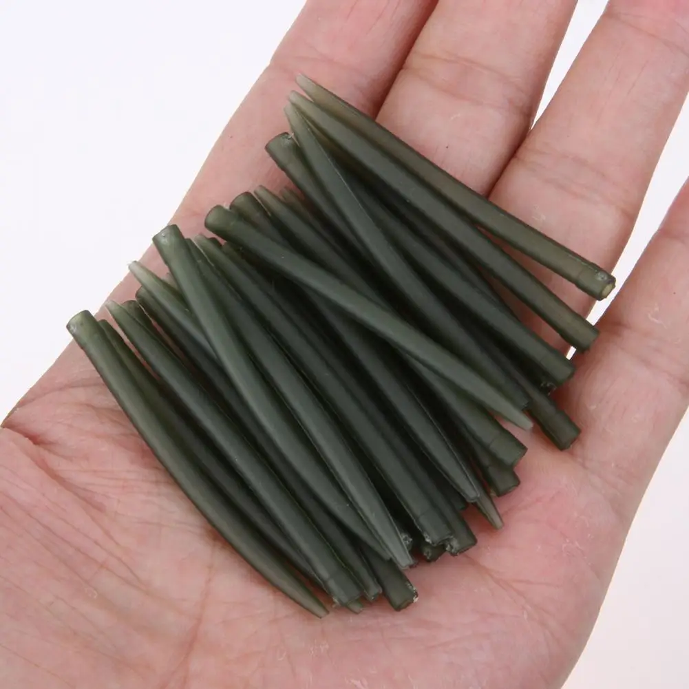 53mm Fishing Hook Rubber Tip Tube Terminal Anti Tangle Sleeves Connect with Fishing Hooks Carp Fishing Tackle Boxes Tools