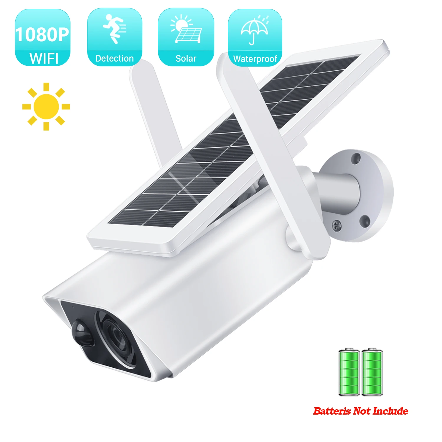 BESDER 1080P HD Солнечная IP-камера батарея Монитор CCTV Защита безопасности Камеры