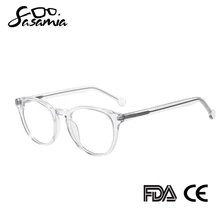 

SASAMIA Transparent Glasses Women Frames Eyeglass Lady Round Glasses Transparent Myopia Glasses Circle Spectacle Frame For Woman
