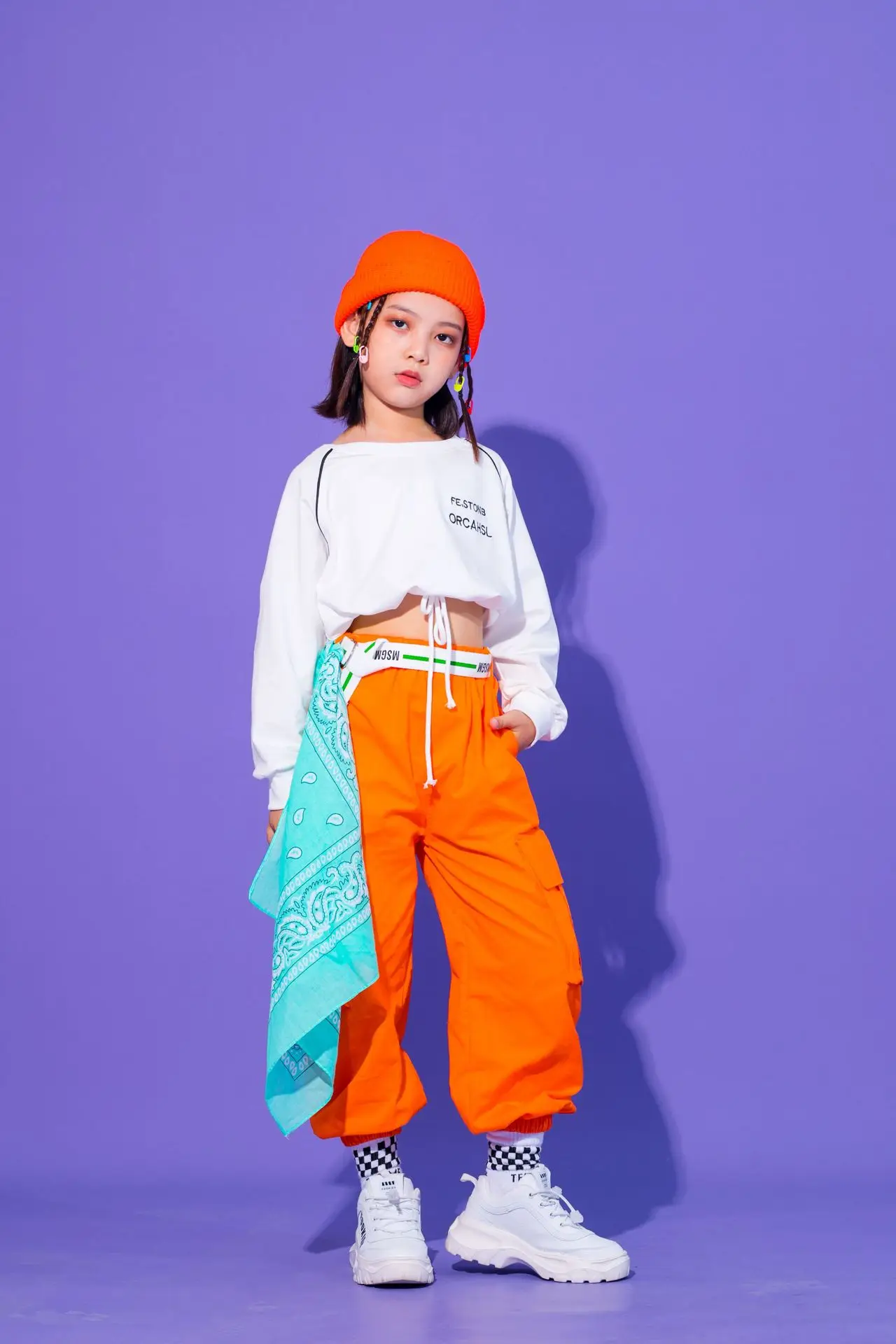 hip hop carga calças moletom crianças streetwear