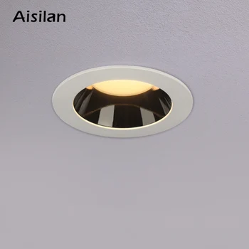 

Aisilan Round Recessed LED Nordic Downlight Anti-glare Built-in LED lamp Spot light Black/White fashionable for Indoor Lighting