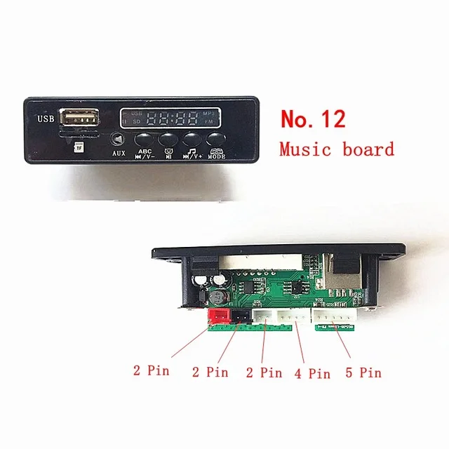 Детский Электрический автомобиль Bluetooth музыкальный плеер с USB интерфейсом MP3 музыкальная версия чип, 12 в музыкальный плеер аксессуары для динамиков - Цвет: No.12