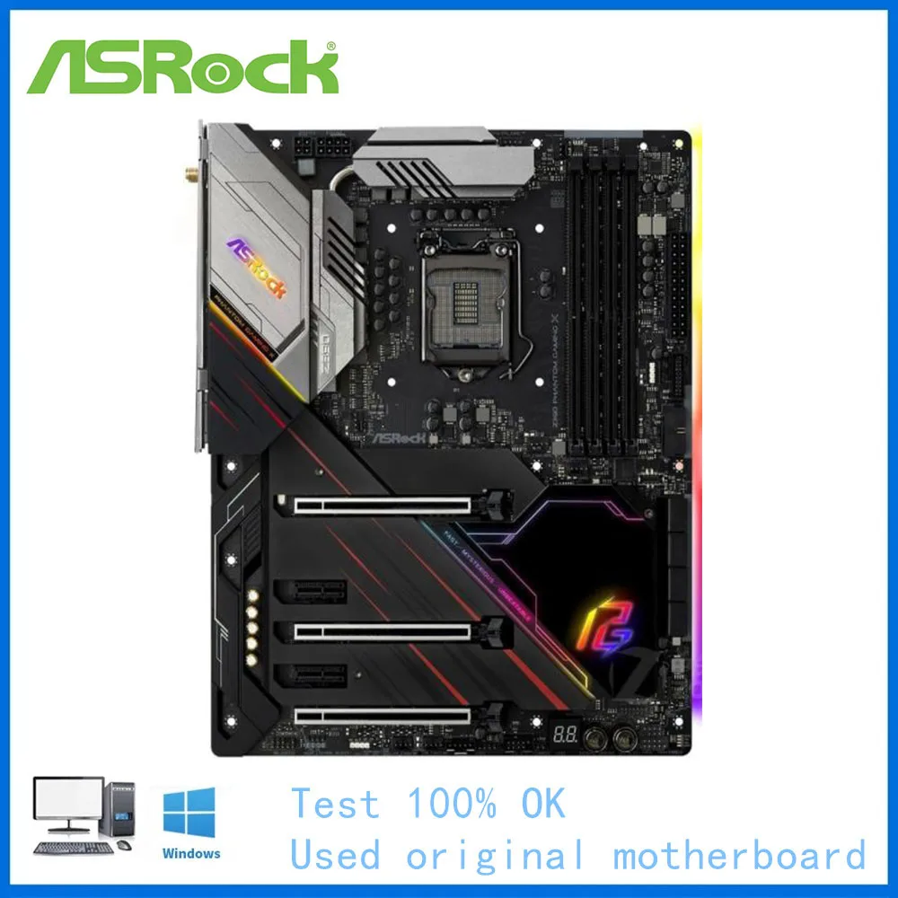 Материнская плата для компьютера ASRock Z390 Phantom Gaming X материнская LGA 1151 DDR4