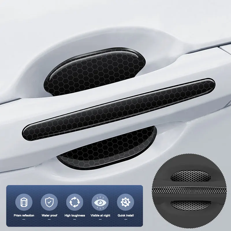 Car Door Handle Sticker Protective Film Door Bowl Protector Trim Strip Universal Anti-Scratch