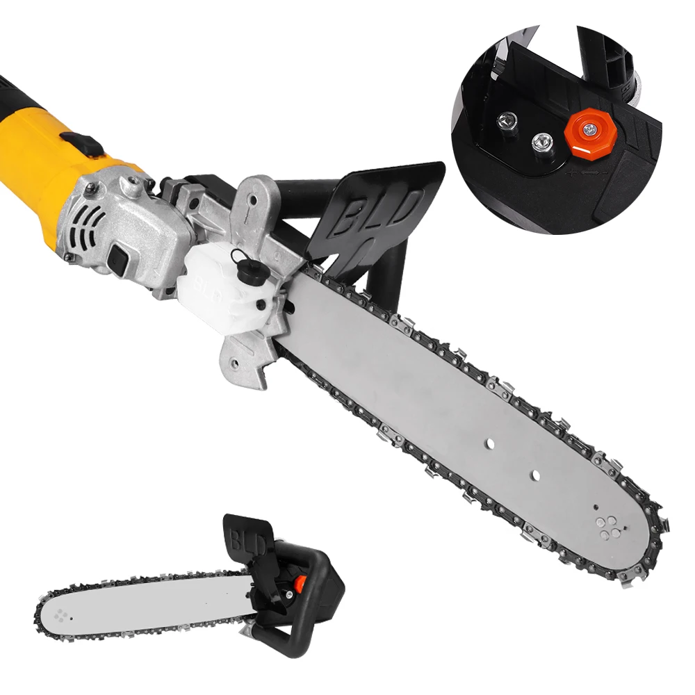 

12inch Electric Chainsaw Parts Bracket Adjustable Universal M10 Chain Saw Part Electric Angle Grinder Into Chain Saw