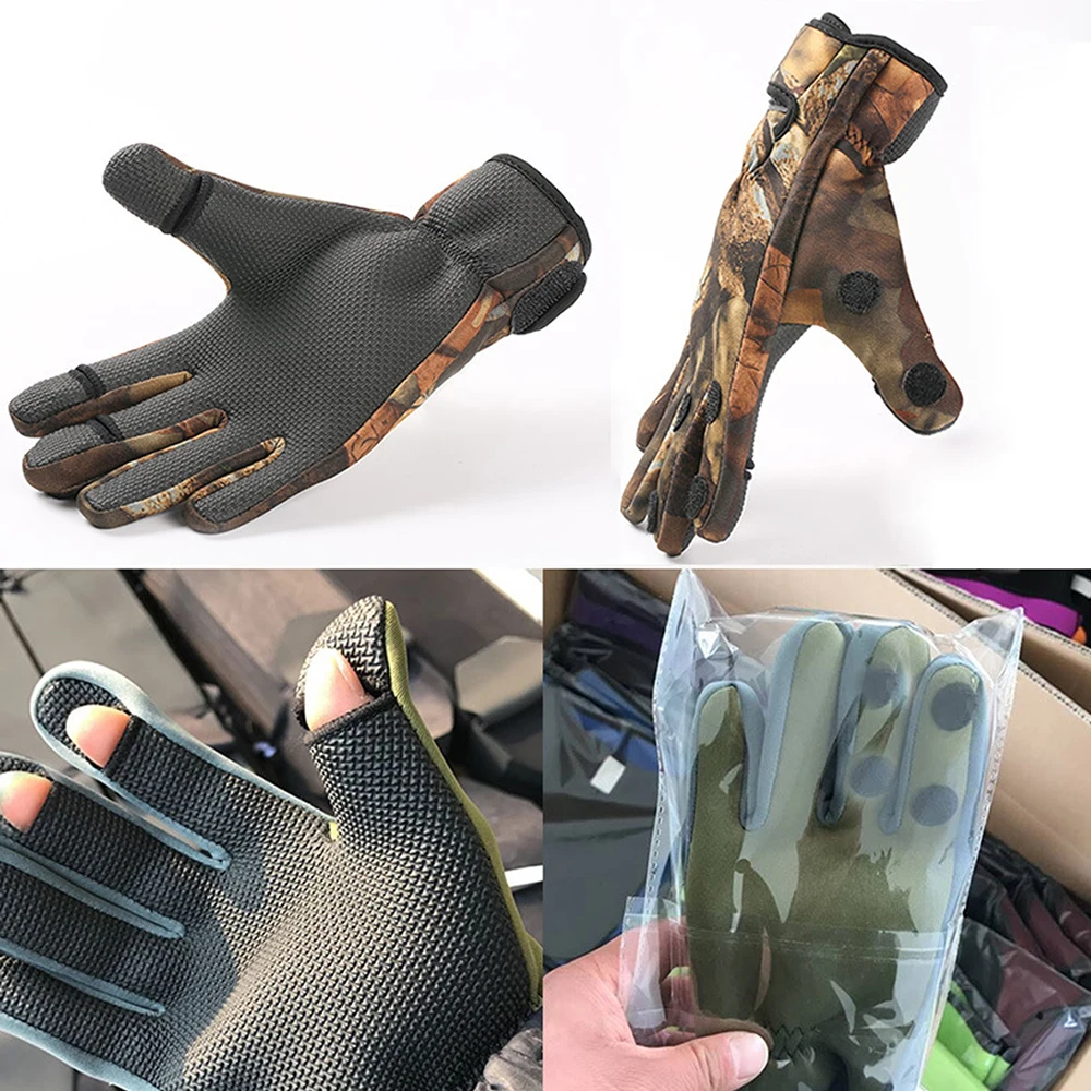 DORISEA уличные зимние рыболовные перчатки водонепроницаемые с тремя или двумя пальцами противоскользящая альпинистская перчатка походные перчатки для верховой езды