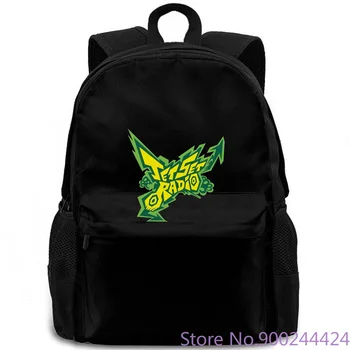 

New Jet Set Radio Logo Anime Cartoon Game Men's Black Size To 3XL New Metal Casual backpack
