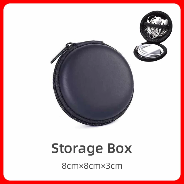 Storage Box HIFI Наушники Тип C стерео звук сабвуфер Металл Мобильный телефон гарнитура в ухо для Xiaomi Note 8 Pro Спорт Музыка шумоподавление - Цвет: Storage Box