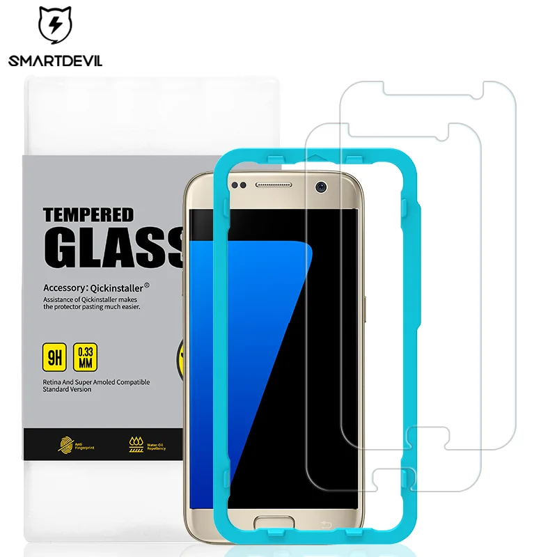 Закаленное стекло SmartDevil для samsung Galaxy S7 S6, Защита экрана для samsung Galaxy C9 Pro, Взрывозащищенная стеклянная пленка