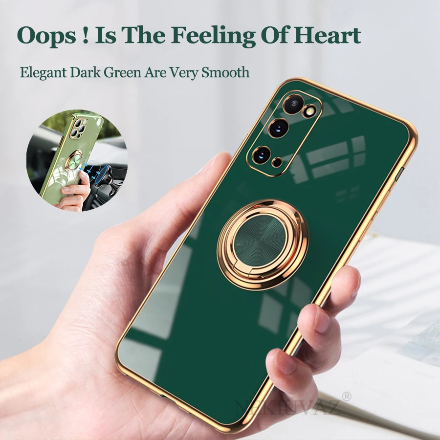 Case For Samsung S22 S21 Plus Ultra Fe Case With Ring Holder Plating