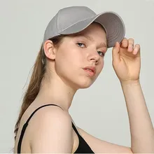 Женская кепка с козырьком, держатель в виде хвоста, однотонные кепки, полиэфирная бейсболка, летняя кепка в стиле хип-хоп, плоская кепка, кепка для водителя грузовика, кепка для папы