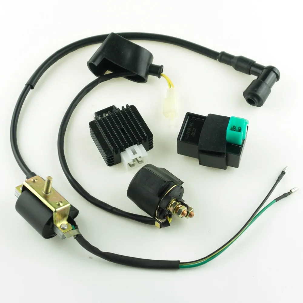 12 В катушка зажигания 5 Pin CDI Регулятор выпрямителя реле для 50cc 70cc 90cc 110cc 125cc китайский ATV Quad Dirt Bike