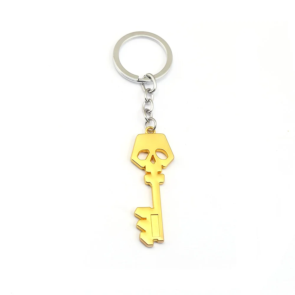 Game Borderlands Golden Key Shape Keychain For Men Metal Treasure Chest Key Chain Ring Women Car Pendant Jewelry llaveros hombre