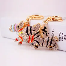 Креативный изысканный подарок милый красочный Зебра Троян Южная Корея сумка с ручками-цепочками брелок для ключей на ремень автомобильный пакет подвеска 881