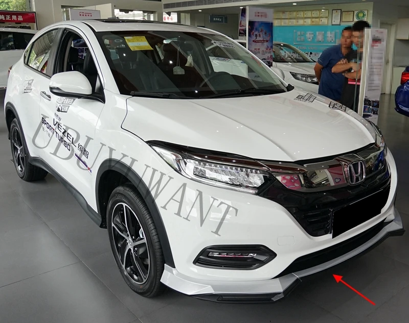 Для Honda HRV VEZEL задний и передний спойлер автомобильный диффузор Бампер протектор украшение опорная пластина бампер крышка