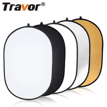 Travor-Reflector ovalado para estudio de fotografía, estudio de fotografía portátil para Reflector de luz, 60x90cm