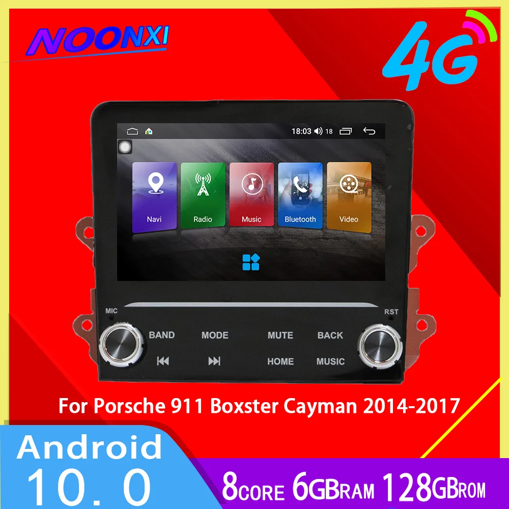 

6+128G Android 11 Car DVD For Porsche 911Boxster Cayman 2014-2017 Radio Multimedia Stereo Tape Recorder GPS Navigation Head Unit