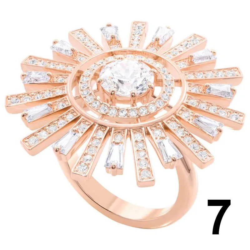 Высокое качество,, серия SWA SUNSHINE, сделай сам, ожерелье, серьги, кольцо, набор женских ювелирных изделий, подарок, шар, свадебные украшения - Цвет камня: 7-5470397