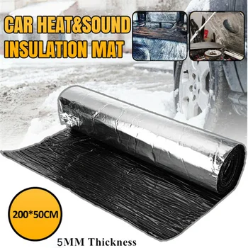 

200x50cm Car Hood Engine Firewall Heat Mat Sound Noise Insulation Deadener Durable And Practical To Use