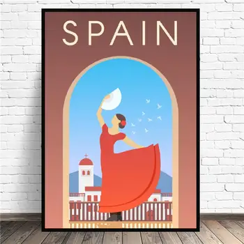 

Spain Travel Canvas Painting Wall Art Pictures Prints Home Decor Wall Poster Decoration For Living Room
