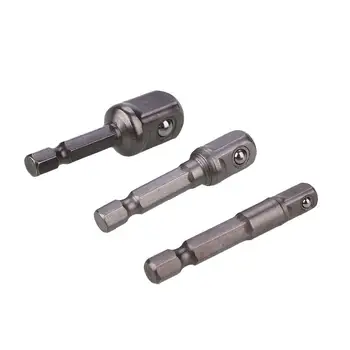 

3pcs Socket Hex Adapter Power Set Extension Driver Drill Bits Bar Tools