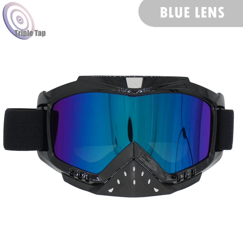

Motorcycle Glasses Motocross Motorbike Goggles UV Protection Ski Bike For Helmet Open Face Mask
