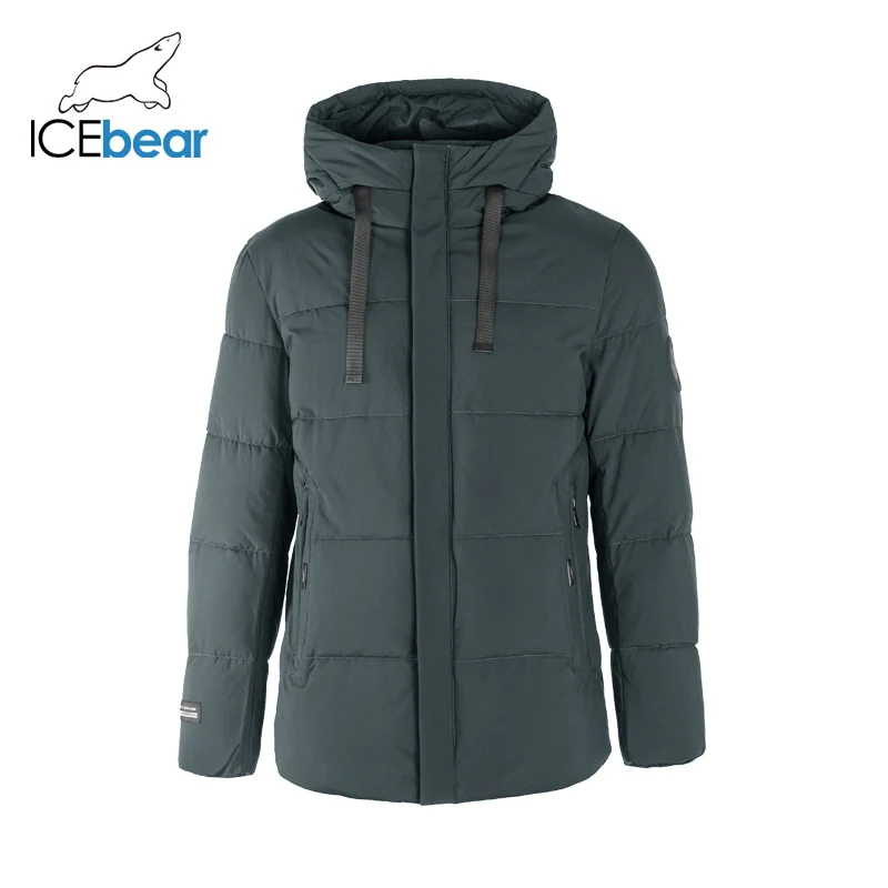 Tanie ICEbear 2019 nowych mężczyzna odzież wysokiej jakości męska zima ciepły płaszcz kurtka marki MWD19851I