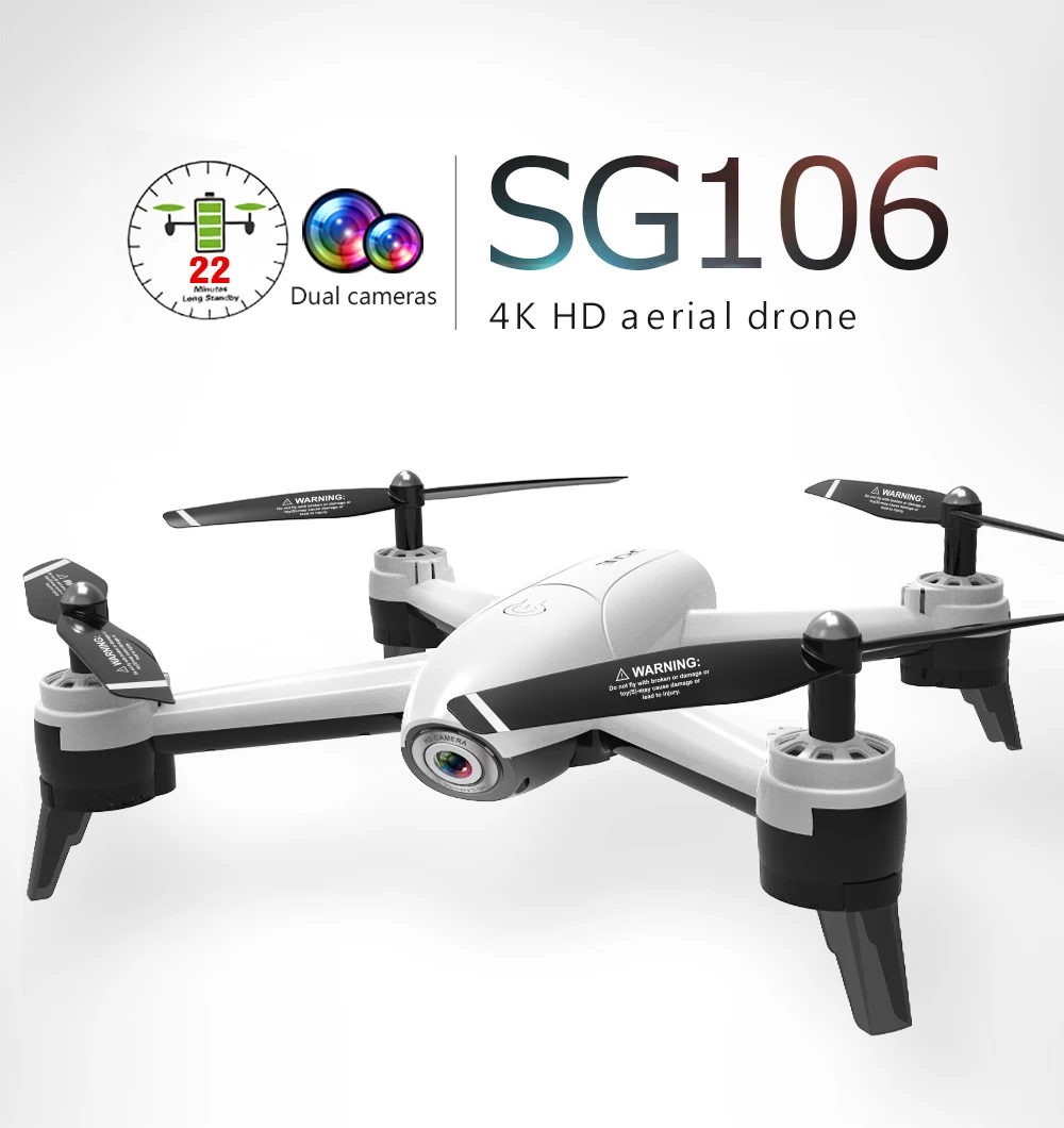 Квадрокоптер SG106 с двойной камерой 4k и Wi Fi|Радиоуправляемые вертолеты| |