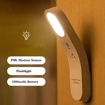 

Motion Sensor Lamp Built In USB Rechargeable Battery Human body induction USB Night Light Sensor Light For Bedroom Living Room